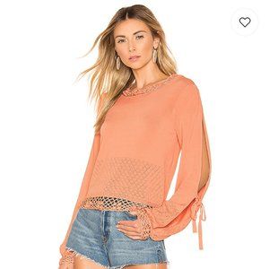 House of Harlow Crochet Sweater